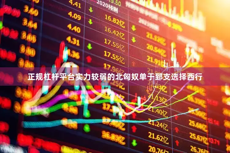 正规杠杆平台实力较弱的北匈奴单于郅支选择西行